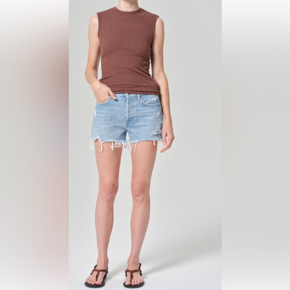 Agolde Parker Vintage Cut Off Short in Swapmeet Wash, Size 27
